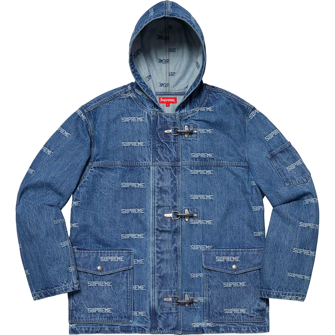 Logo Denim Turnout Jacket view 11